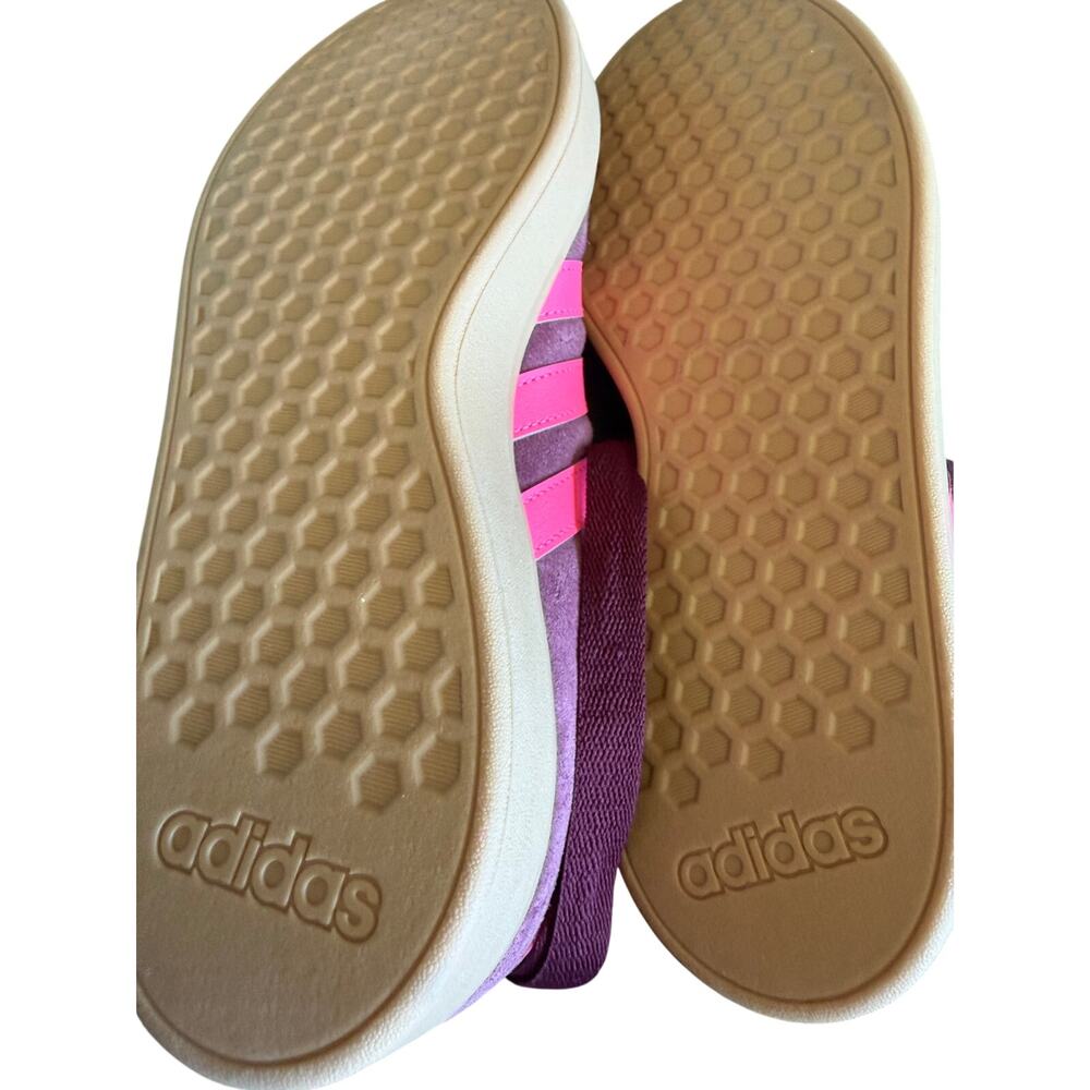 NWT Adidas Grand Court Base Shoes Shadow Red / Lucid Pink 10 - Picture 8 of 9